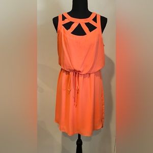 Orange Sleeveless Dress